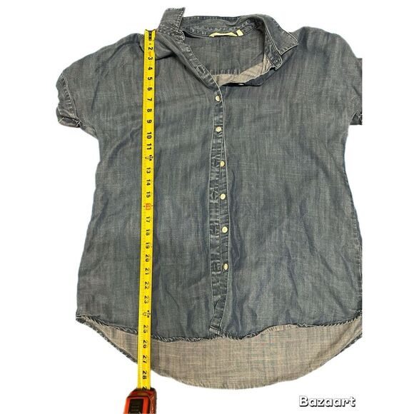 Soft Surrounding Oversize Denim Blouse size XS - Picture 3 of 9